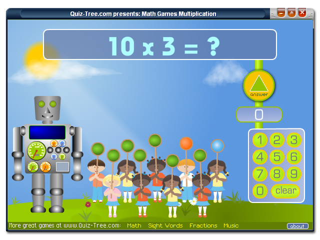 Click to view Math Games Multiplication 1.1 screenshot