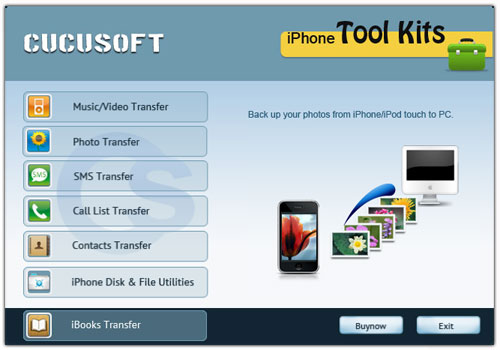 Click to view Cucusoft iPhone Tool Kits 2.6.3 screenshot