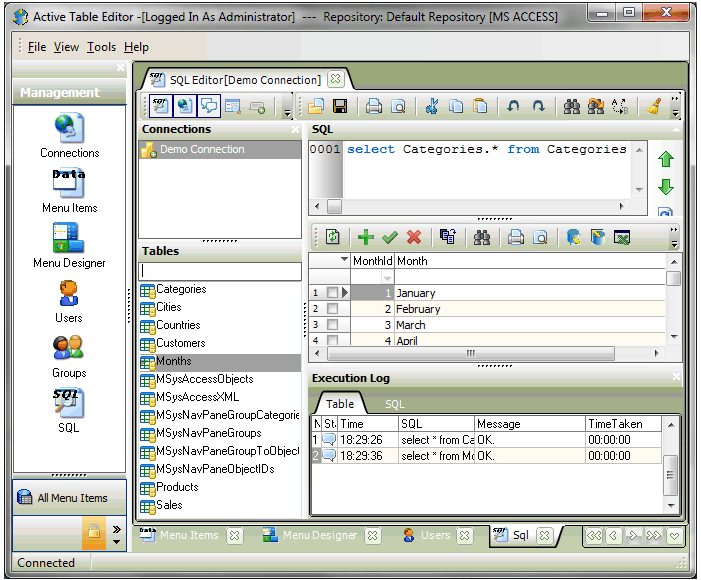 Click to view Active Table Editor 5.2.3.7 screenshot