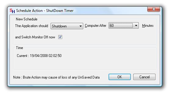 Click to view ShutDown Timer 1.1 screenshot