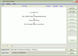 Click to view Allok Audio Converter 1.0.8 screenshot