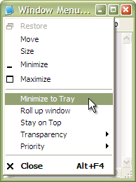 Click to view Actual Window Menu 7.5.1 screenshot