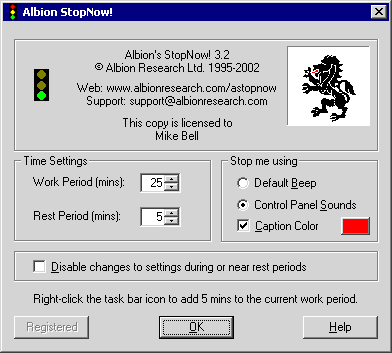 Click to view Albion StopNow! 3.7 screenshot