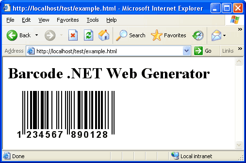Click to view BarCode ASP.NET Web Control 1.5 1.6 screenshot