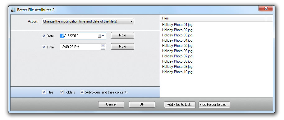 Click to view Better File Attributes 2.0 screenshot