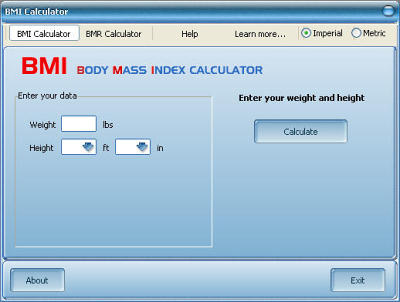 Click to view BMI Calculator 1.0 screenshot