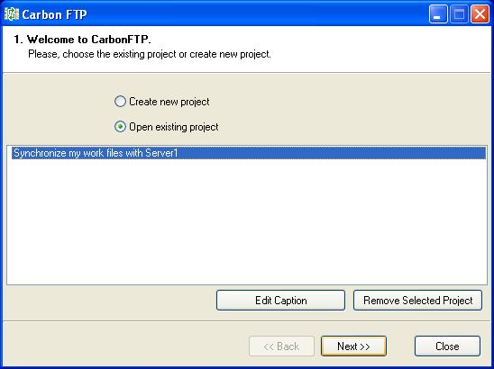 Click to view CarbonFTP 1.4 screenshot