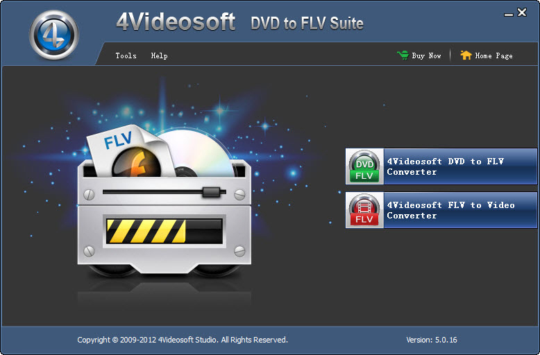 Click to view 4Videosoft DVD to FLV Suite 5.0.10 screenshot