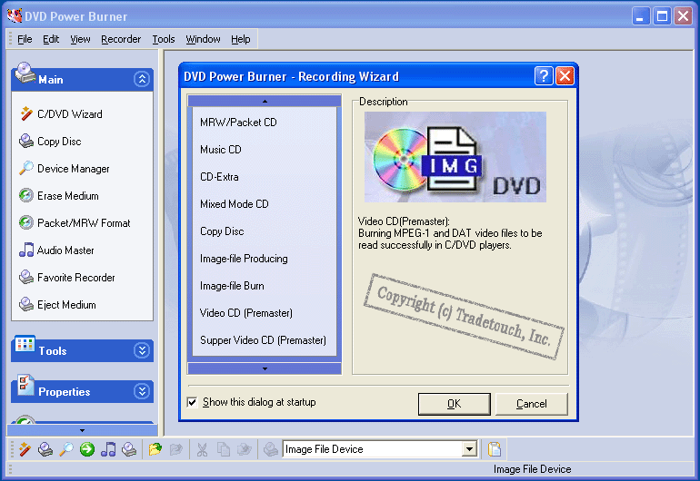 Click to view DVD Power Burner 2006 Pro 2.7 screenshot