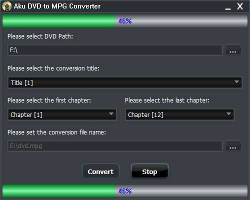 Click to view Aku DVD To MPG Converter 7.0 screenshot