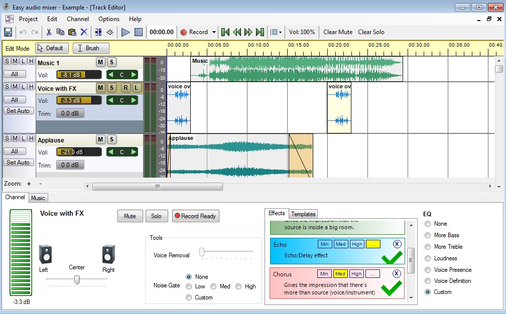 Click to view Easy audio mixer 2.0 screenshot