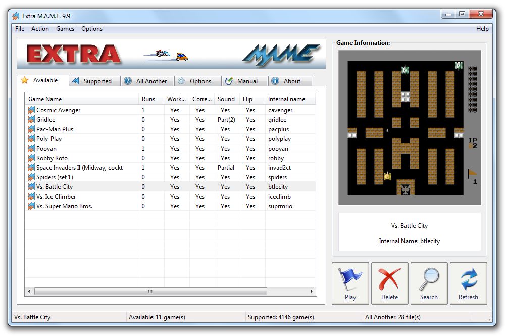 Screenshot for ExtraMAME 14.0