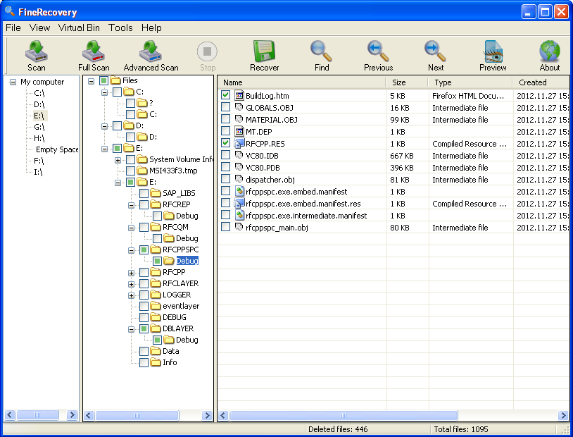 Click to view FineRecovery for NTFS 3.5.4.8 screenshot