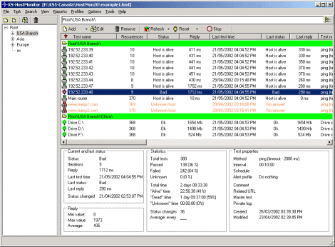 Click to view Advanced Host Monitor 9.90 screenshot