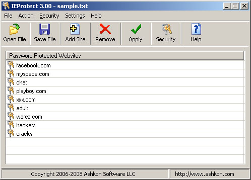 Click to view IEProtect 3.03 screenshot