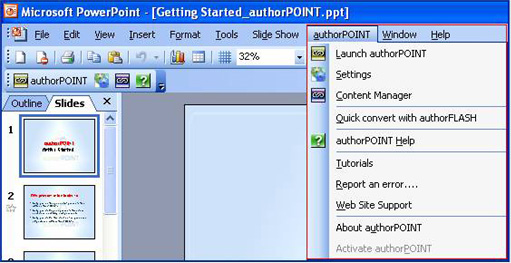Click to view authorPOINT for Rapid E-learning 3.8 screenshot