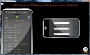 Click to view iPhone Video Converter 2010 1.1 screenshot