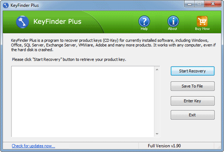 Click to view KeyFinder Plus 1.8 screenshot