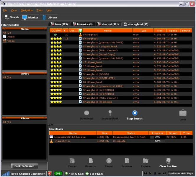 Click to view LimeRunner 3.7.0 screenshot