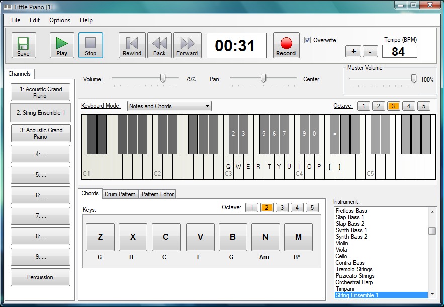 Click to view Little Piano 1.1 screenshot