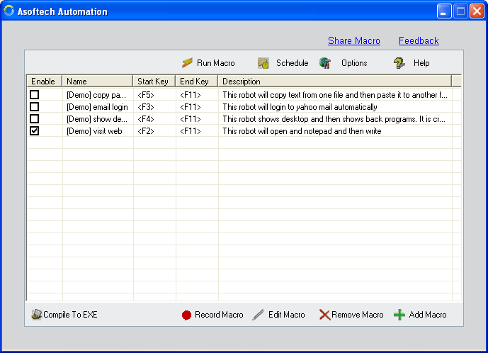 Click to view Asoftech Automation 2.4.2 screenshot