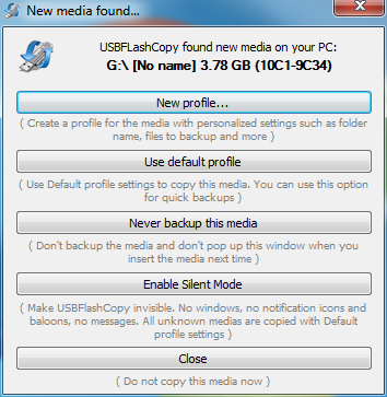 Click to view USBFlashCopy 1.9 screenshot