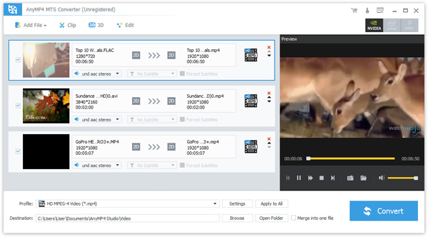 Click to view Aiseesoft MTS Converter 7.1.58 screenshot
