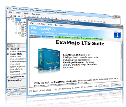 Click to view ExaMojo LTS Suite 1.4.6 screenshot