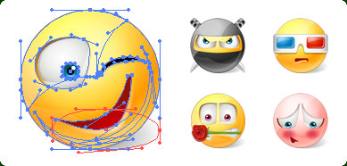 Click to view Icons-Land Vector Emoticons 3.0 screenshot