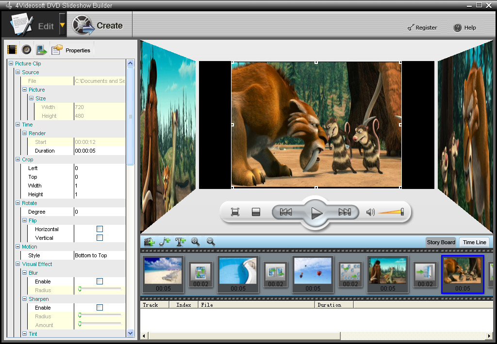 Click to view 4Videosoft DVD Slideshow Builder 2.1.18 screenshot