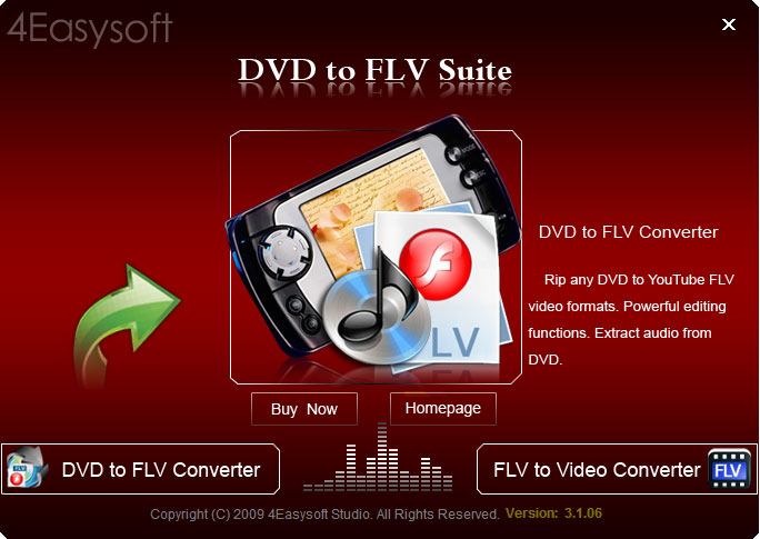 Click to view 4Easysoft DVD to FLV Suite 3.1.12 screenshot