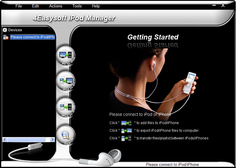 Click to view 4Easysoft iPod Manager 3.3.20 screenshot