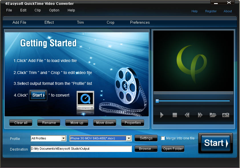 Click to view Aiseesoft QuickTime Video Converter 6.2.16 screenshot