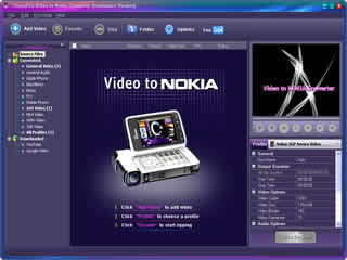 Click to view Clone2Go Video to Nokia Converter 2.5.0 screenshot