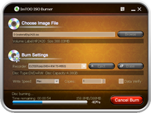 Click to view ImTOO ISO Burner 1.0.56.1231 screenshot