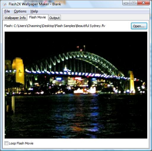 Click to view Flash2X Wallpaper Maker 3.0.0 screenshot