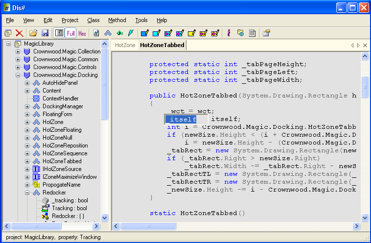 Click to view Dis# - .NET decompiler 3.1.3 screenshot