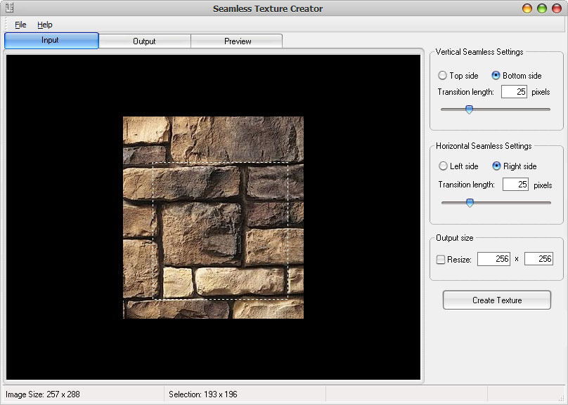 Click to view Seamless Texture Creator 4.0 screenshot