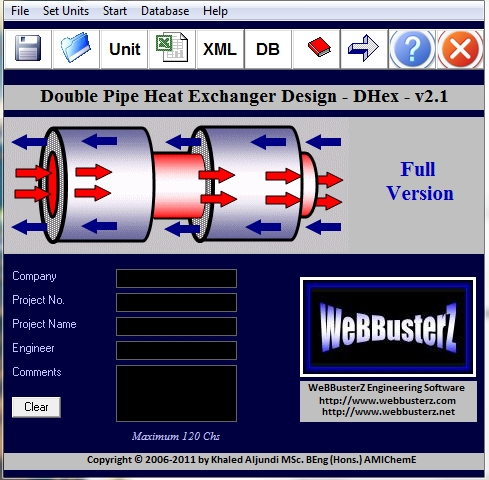 Click to view Double Pipe Heat Exchanger Design 2.1.0.2 screenshot