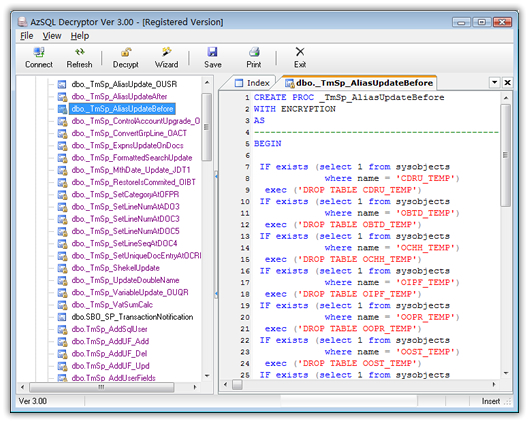 Click to view AzSQL Script Decryptor 4.30 screenshot