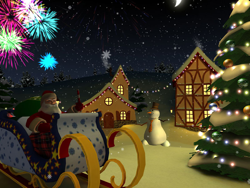 Click to view Xmas Holiday 3D Screensaver 1.0.4 screenshot