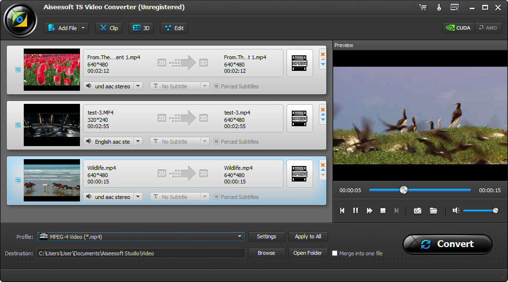 Click to view Aiseesoft TS Video Converter 6.3.60 screenshot