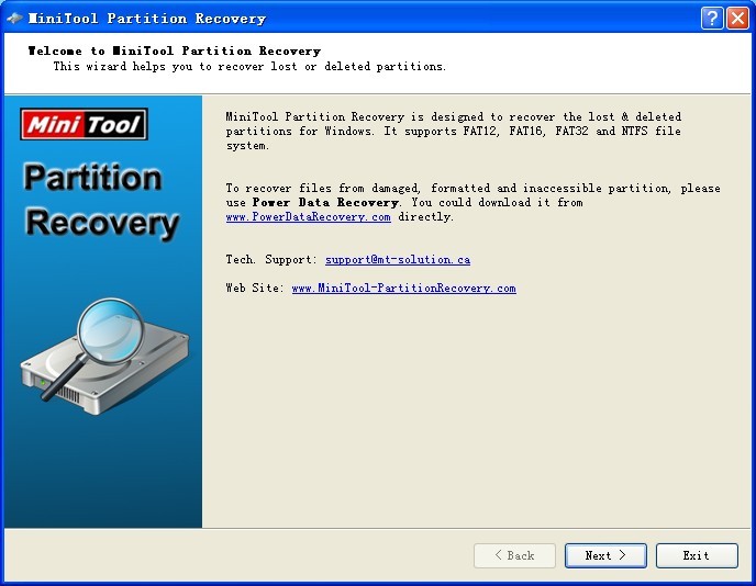 Click to view MiniTool Partition Recovery 5.0 screenshot