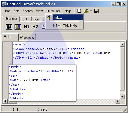 Click to view DzSoft WebPad 2.3.0.2 screenshot