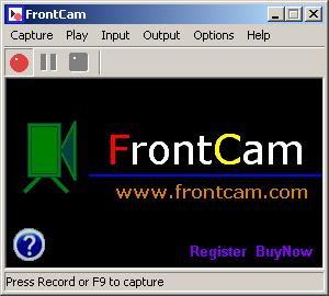 Click to view Frontcam screen recorder 1.3 screenshot