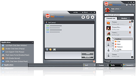 Click to view 123-Web-Messenger-Server-Software 2.5 screenshot