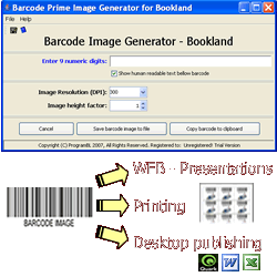 Click to view Bookland barcode prime image generator 1.1 screenshot