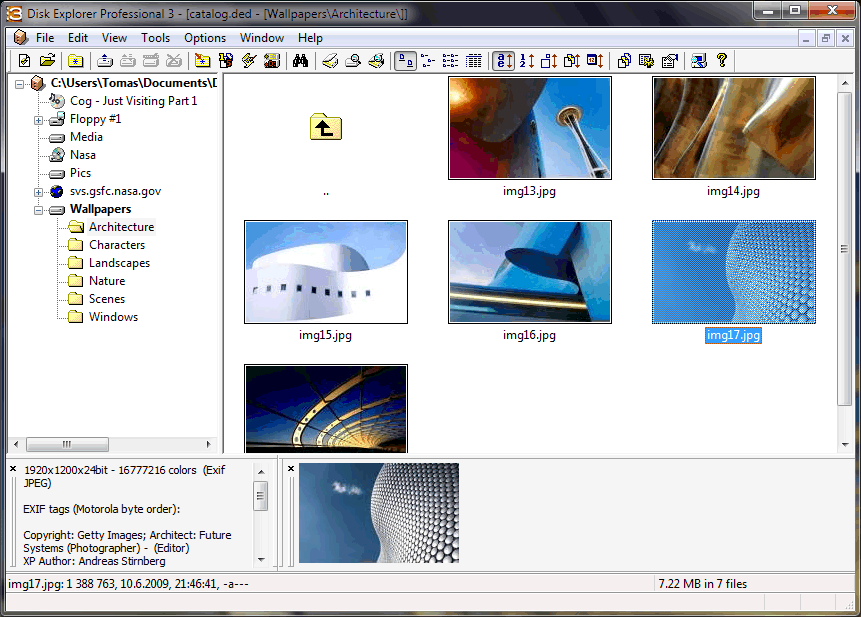 Click to view Disk Explorer Professional 3.70 screenshot