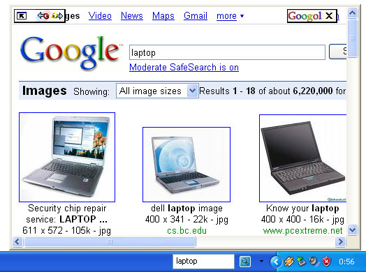 Click to view Googol Deskbar 2.0 screenshot