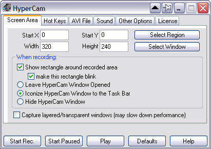 Click to view HyperCam 2.29.01 screenshot